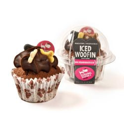 The Barking Bakery Vanilla Woofin with Carob Frosting