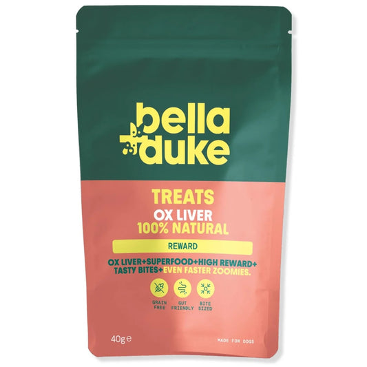 BELLA AND DUKE OX LIVER TREATS 100G