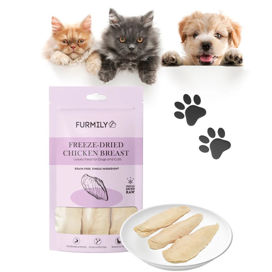 Furmily FREEZE-DRIED CHICKEN BREAST PET TREATS BY FURMILY 40G