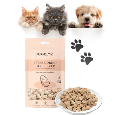 FREEZE-DRIED DUCK LIVER PET TREATS BY FURMILY 40G