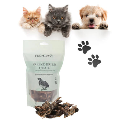 FREEZE-DRIED QUAIL PET TREATS BY FURMILY 30G