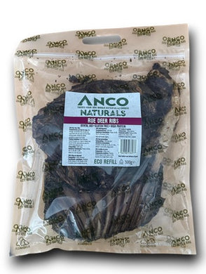 Anco Naturals Roe Deer Ribs Eco Bag 500g