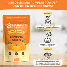 Load image into Gallery viewer, Logan’s Organic Pumpkin Powder – Natural Digestive Support for Dogs