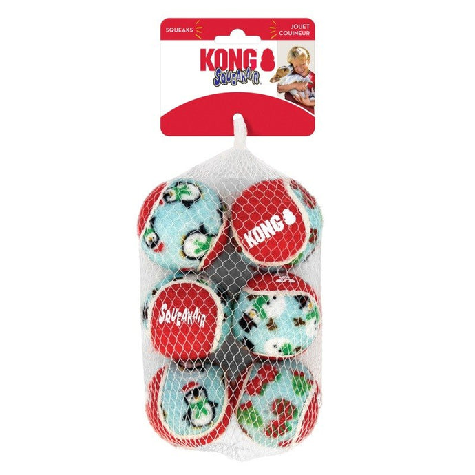 Kong Holiday Squeak air balls pack 6