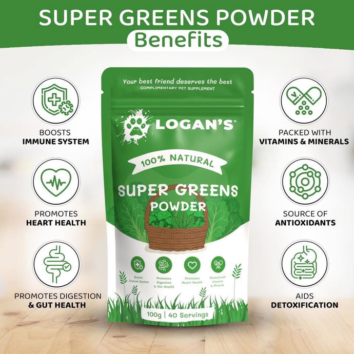 Logan’s Super Greens Powder – Natural Supplement for Dogs & Cats