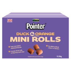 Pointer Duck and Orange Flavoured Mini Rolls